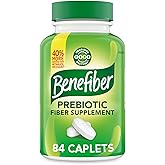 Benefiber Prebiotic Fiber Supplement Caplets, 84 Count