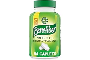 Benefiber Prebiotic Fiber Supplement Caplets, 84 Count
