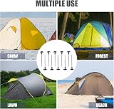 TIMBER RIDGE 10 Pack Tent Pegs Heavy Duty Steel Rustproof Spiral Thread view 7