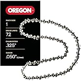 Oregon SpeedCut Chainsaw Chain .325" Pitch, .050" (1.3 mm) Gauge for 18 Inch Bar, 72 Drive Links – Narrow Kerf Saw Chain, Fits Husqvarna, Dolmar, Jonsered and more