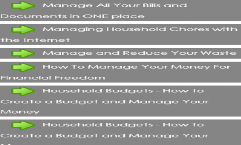 Algopix Similar Product 10 - Managing household