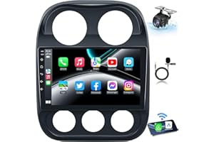 FORTDOWS Car Stereo Radio for Jeep Patriot Compass 2010-2016, (2G RAM 32G ROM) 10 inch 1280 * 800 Touch Screen with Wireless CarPlay Android Auto Bluetooth with GPS WiFi,DSP, 1080P Backup Camera