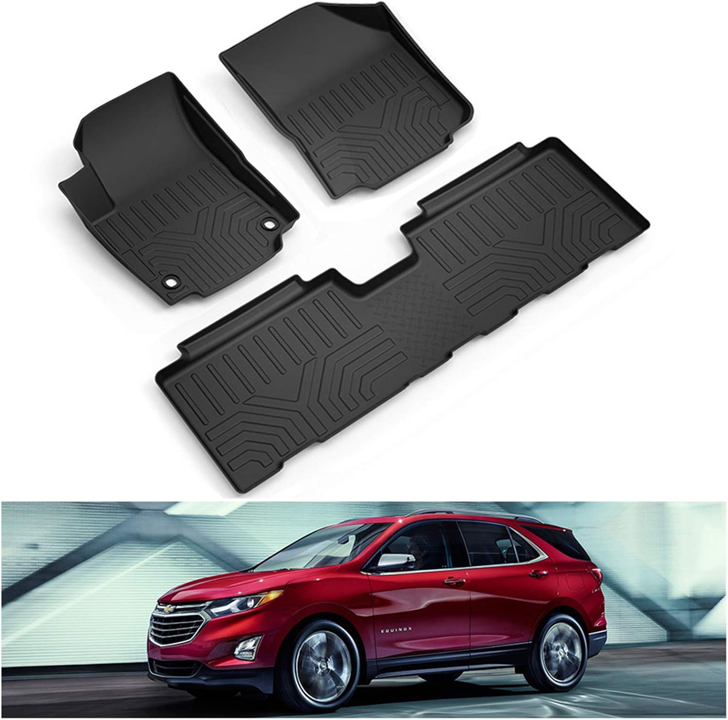 KIWI MASTER Floor Mats Compatible for 20182021 Chevy Equinox