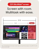 LG 34WP550-B UltraWide Monitor 34-inch IPS 75Hz 5ms FreeSync HDR10 Ergonomic view 3
