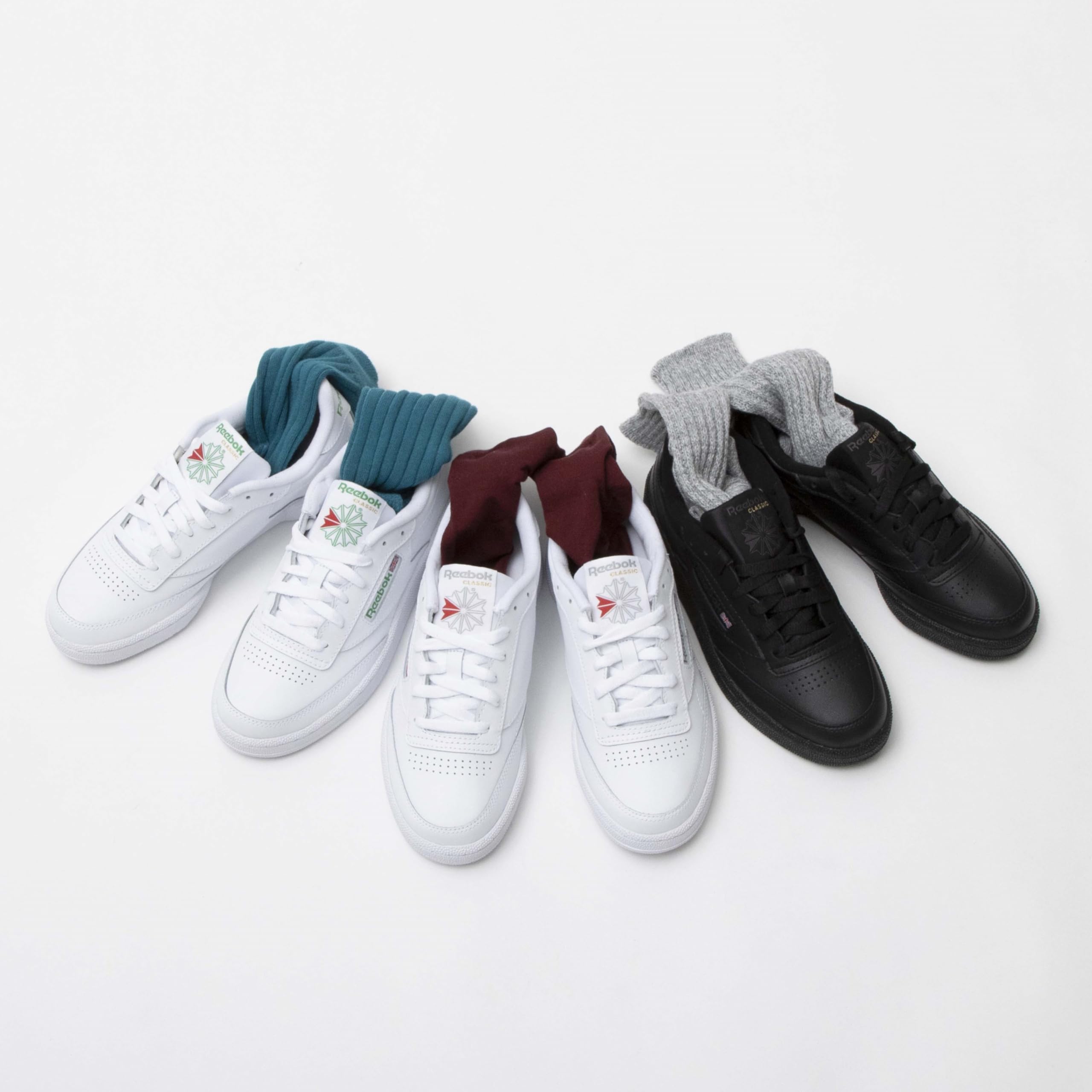 Reebok Herren Club 85 Fitnessschuhe, Int White Green, 44.5 EU 5