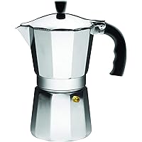 Imusa USA Aluminum Stovetop 6-cup Espresso Maker (B120-43V)
