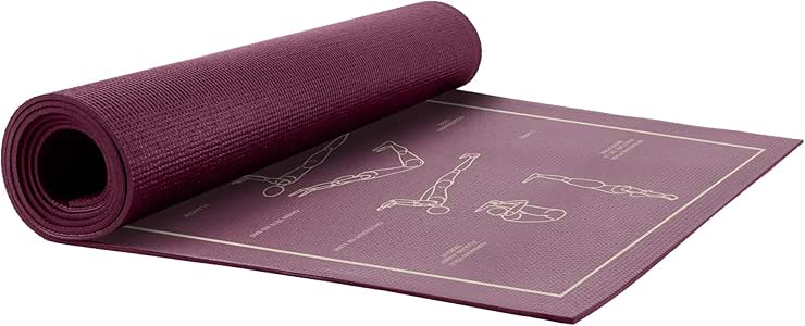 Everlast Poses Yoga Mat 5mm Burgandy, Mats Amazon Canada