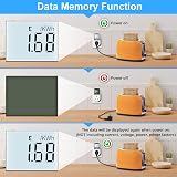 MECHEER Electricity Usage Monitor Power Meter UK Socket Large LCD Backlit 8 view 5