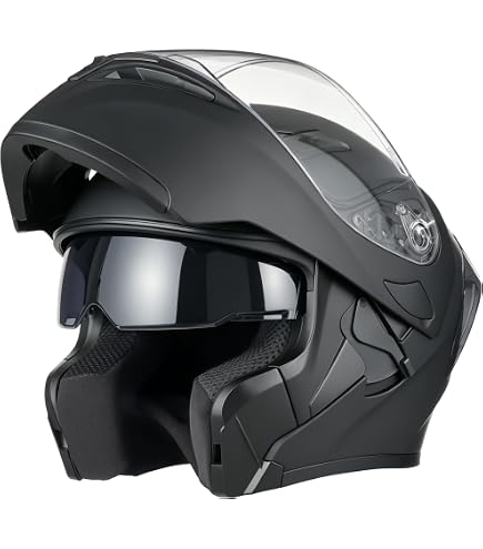 VCAN VX28 Full Face Modular Flip-Up Motorcycle Helmet ECE & DOT Approved, Coolmax Cheek Pad & OTG Ready : Automotive