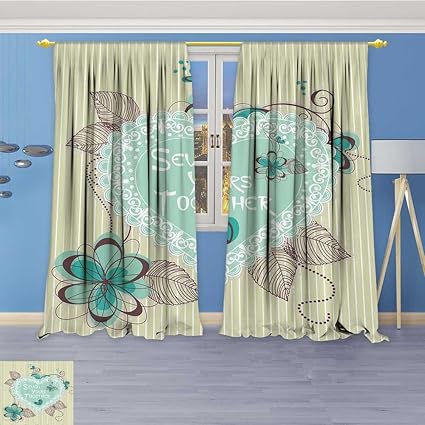 Amazon Com Vanfan Blackout Burgundy Curtains Years Together Th