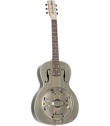 Recording King 6 String Resonator Guitar, Right, Distressed