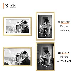 upsimples 11x17 Picture Frame Set of 5, Display