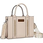 Wrangler Medium Tote Bag for Women Designer Satchel Handbags Top-handle Purses with Strap