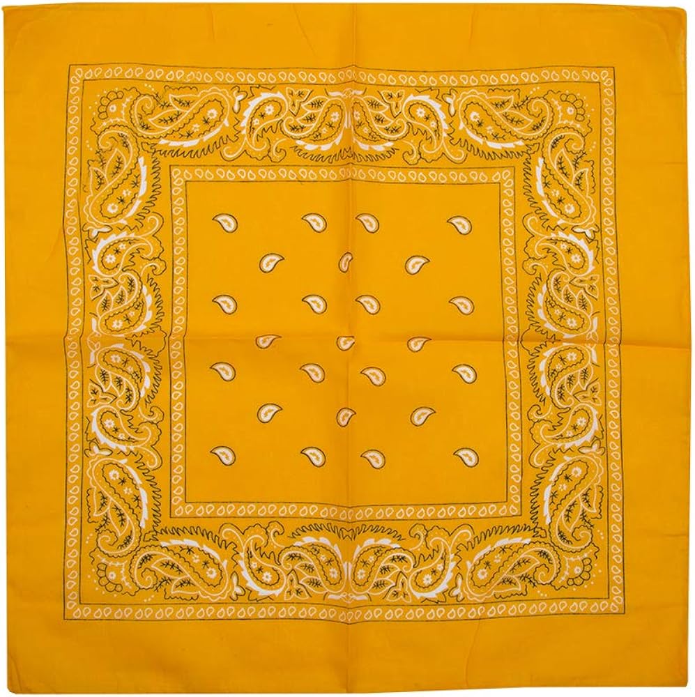 Lightweight Multicolored Cotton Bandana 12 Pack: Clothing