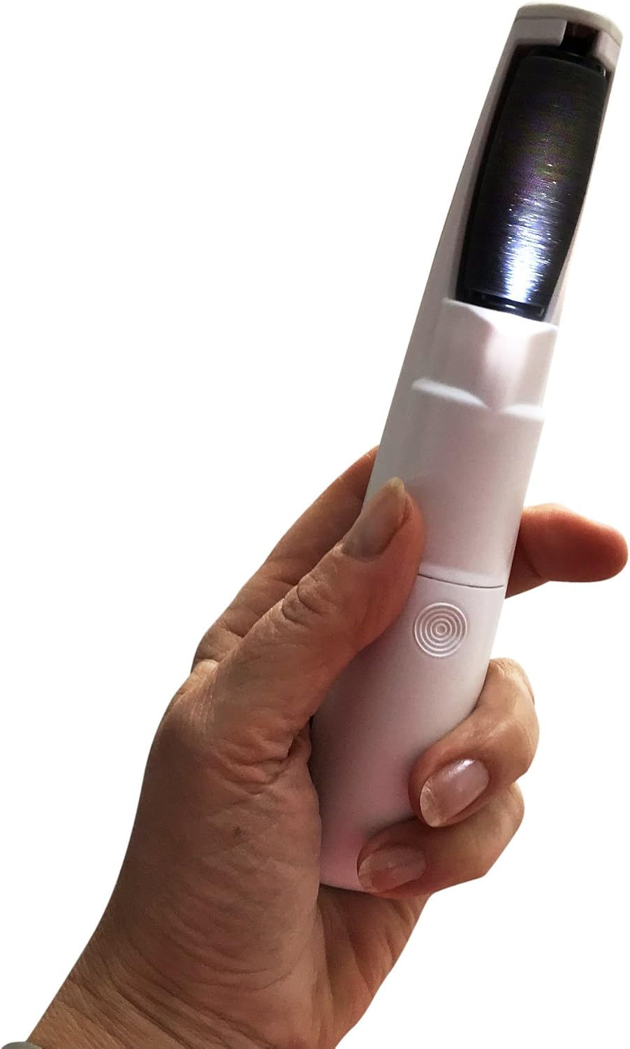 Ingeniosity Producs | Cordless Callus Remover for Weightlifting, Manual Labor etc. - for Callused, Ripped Hands - with LED Light, 360-Degree Head Rotation - Batteries NOT Included - White: Health & Personal Care