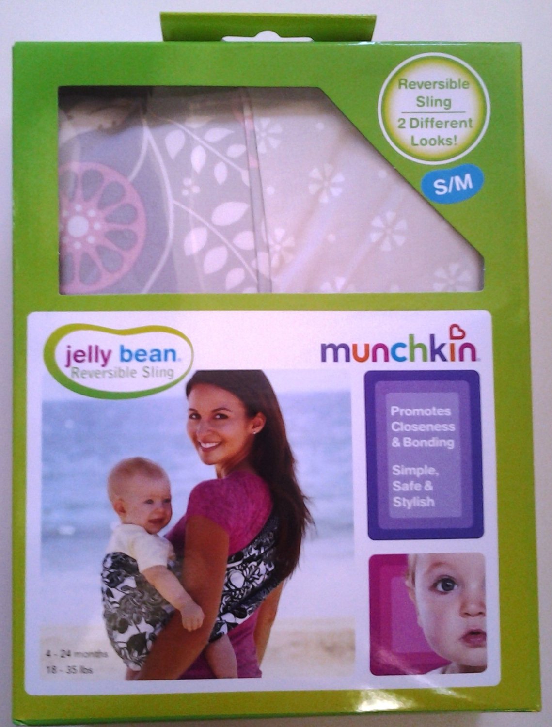 munchkin jelly bean reversible sling