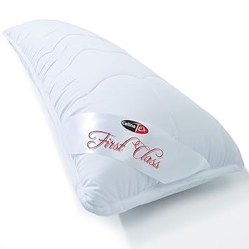 CelinaTex First Class, Seitenschläferkissen 40 x 120 cm weiß, Kochfest bis 95 Grad Öko-Tex, atmungsaktives Schwangerschafts-K