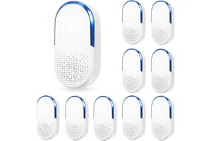 ZLIEATMP 10 Pack Ultrasonic Repeller & Insect Indoor Repeller, 2025 Upgraded Plug in Ultrasonic Repellent for Roaches, Flies, Mouse, Geckos, Spiders, Electronic Plug in Pest Control, Family and Pets Friendly