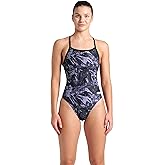 Arena Womens Arena Performance Women's Crackle Team Print Challenge Back Ladies Training Swimsuit