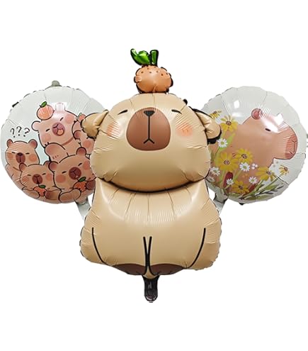Folieballon Capybara - 63x80 cm - Zorg voor Party online feestartikelen en ballondecoraties