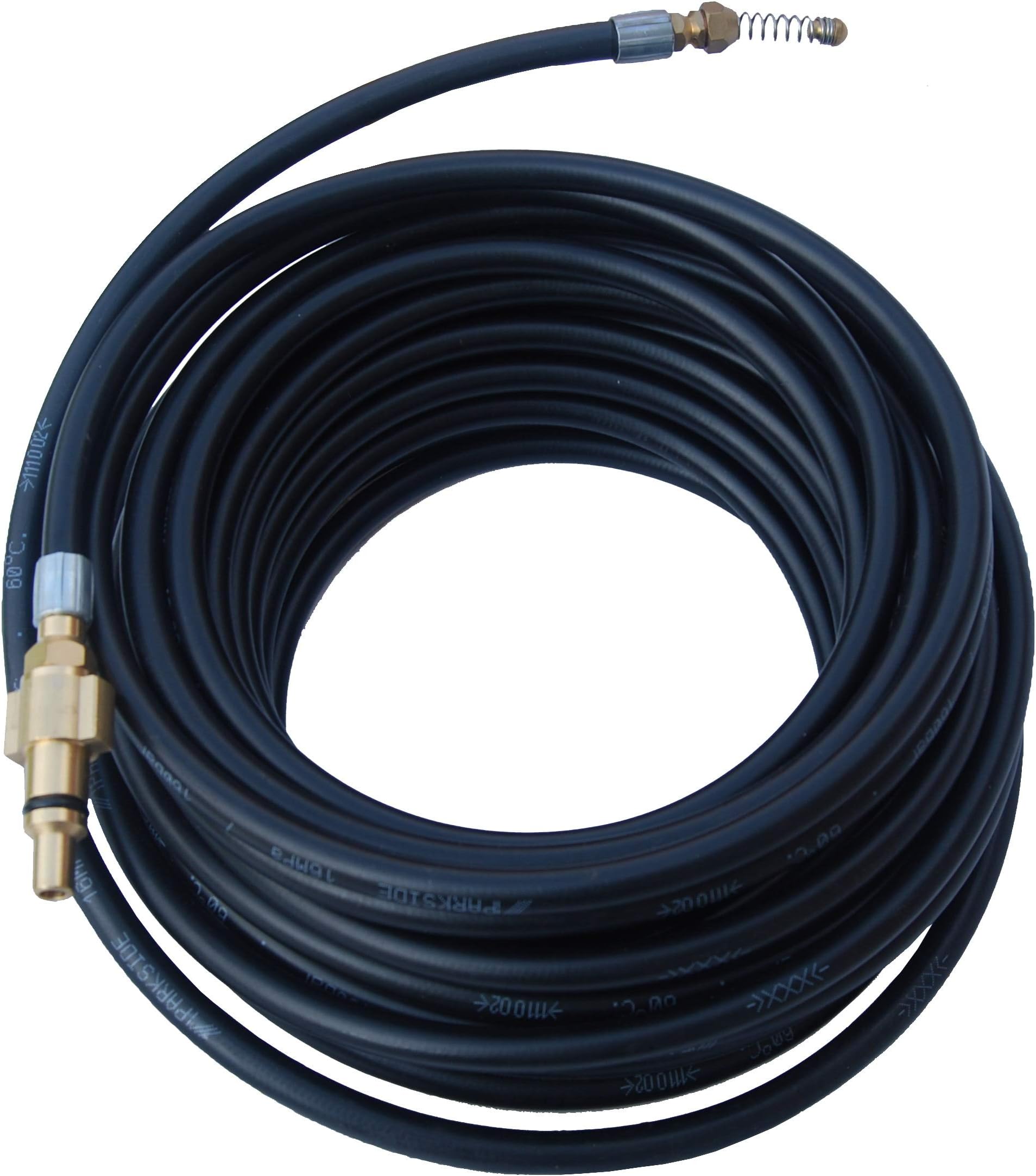 Qualcast Pressure Washer Drain Cleaner Hose 15 Meter Long With Flexible Jet Nozzle