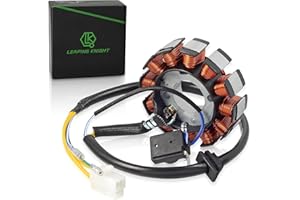 LK LEAPING KNIGHT GY6 Stator Ignition Stator Magneto Coil 12 Pole Direct Current 5 Wire Copper Powersports Stators fit for GY6 50cc 125cc 150cc 4 Stroke Moped Scooter ATV Quad Go Kart Scooter Performance Parts