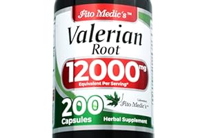 FITO MEDIC'S Lab | Valerian Root Capsules |200 Capsules |12000 mg | Valerian Root Extract | Concentrate Extract |Ultra high Absorption.