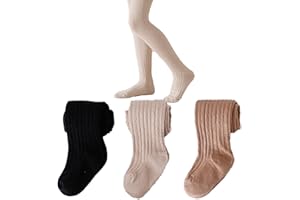 Colorful Childhood Baby Girls Tights Cotton Cable Knit Footed Pantyhose Baby Stockings Toddler Leggings 3 Pairs