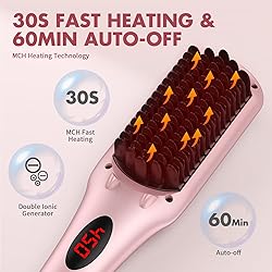 Enhanced Hair Straightener Heat Brush by