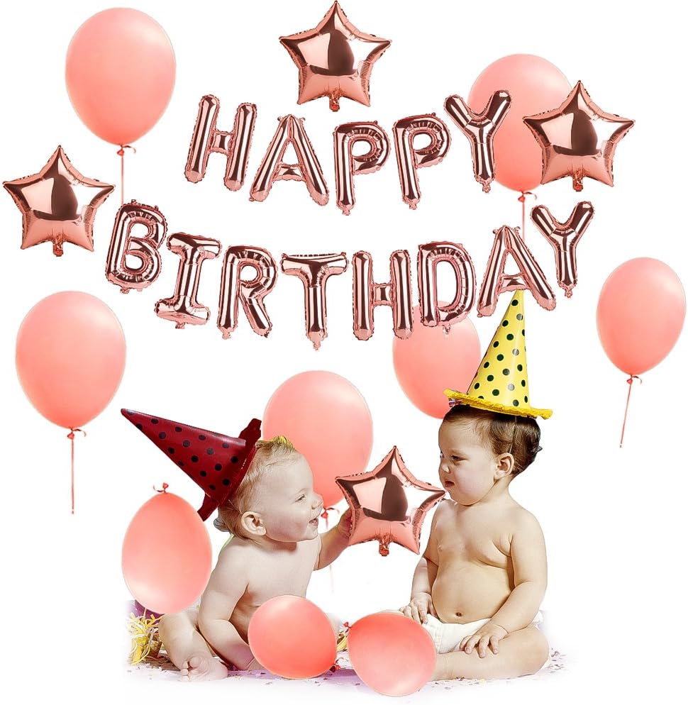 Sepco 40" Rose Gold Foil Mylar Balloons Birthday Party Decoration Helium Balloons-Happy Birthday