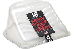 HANDY PAINT PRODUCTS Handy Paint Roller Cup Liners Simplify Cleanup and Color Changes, Holds 16 oz. of Paint or Stain, Works with up to a 6″ Mini-Roller, 4 Pack