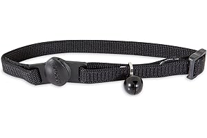 ASPEN PET Petmate Pet Breakaway Cat Collar, 3/8' x 8-12', Black