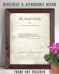 The Great Gatsby Title Page - 11x14 Unframed