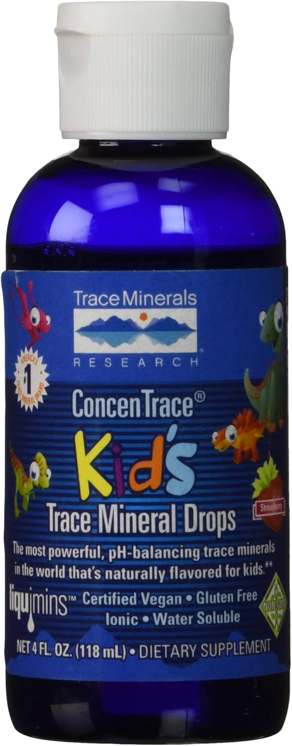 Trace Minerals Research Concentrate Kid's Trace Mineral Drops, 4 Fluid Ounce: Health & Personal Care