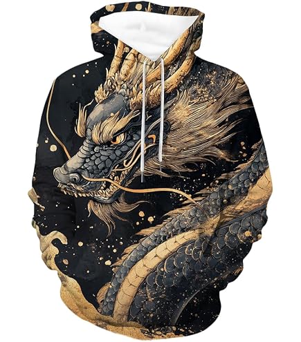 Amazon.com: Men's King Lion Fleece Hooded Sweatshirt 3D Galaxy