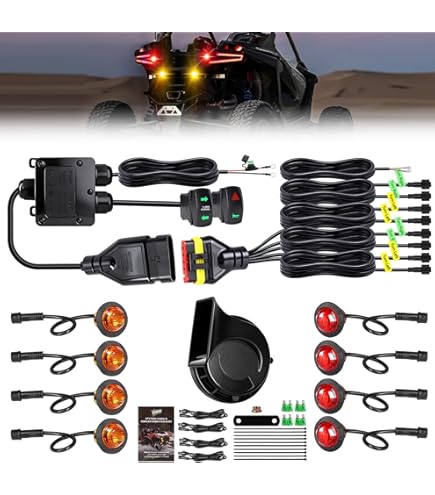 Amazon.com: VI9000 UTV Turn Signal Kit, Pre-Wired, Plug and Play