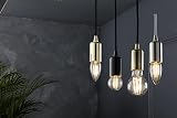 Knightsbridge 6 Inch E27 Vintage Pendant Set in Antique Brass 150mm view 4