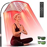 Red Light Therapy for Body and Face, Infrared Red Light Therapy Lamp with Stable Stand, 660nm and 850nm Infrared Pannel with Remote