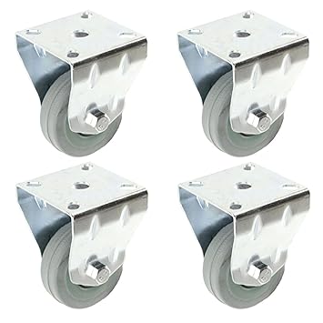 Spares2go Universal Alta Resistencia Caucho Placa Fija Castor ...