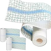 2 Rolls Aftercare Bandage Urknall 6"x4.4Yd Second Skin Tattoo Cover Up Patch Breathable Bandage Tape Waterproof Wraps Transpa