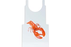 Avant Grub Heavy Duty, Lobster Bibs 25 Pack. Large, Disposable Plastic Tie-Back Bib for Adults. Perfect When Eating Seafood.