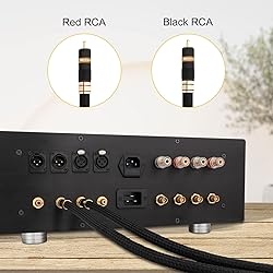 Monosaudio 17AWG Audiophile RCA Cable RCA Balanced