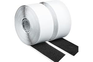 16.4 Feet x 2 Inch Hook and Loop Tape Roll with Heavy Duty Adhesive, Couch Cushion Tape, Strong Hook and Loop Strips with Sti