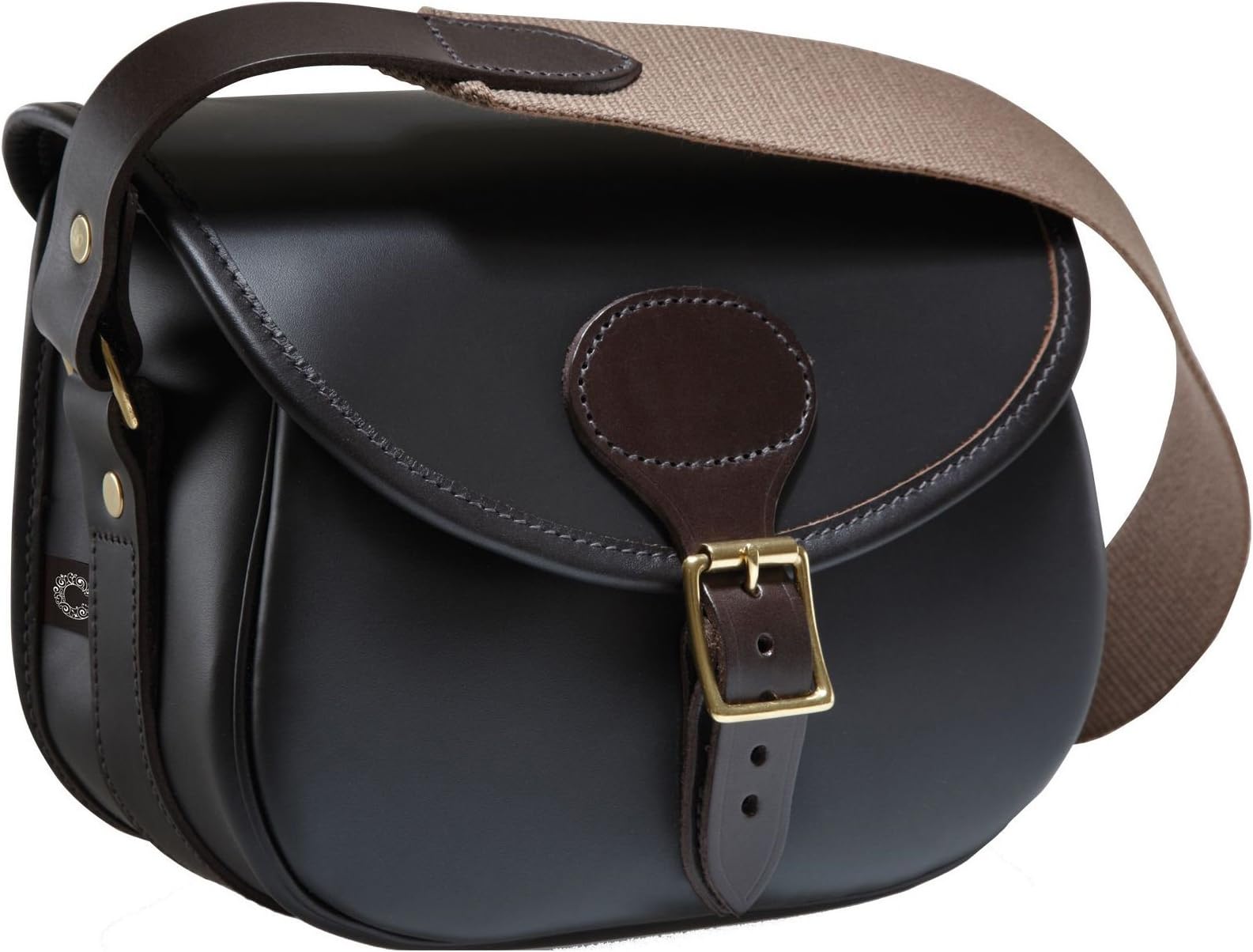 CrootsBYLAND Leather Cart Bag (100) Dk Brown
