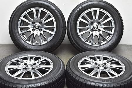 Amazon 中古 スタッドレスタイヤホイール 4本セット 14インチ 5 5j 42 185 65r14 86q ホットスタッフ 製ホイール タイヤ ホイールセット 車 バイク
