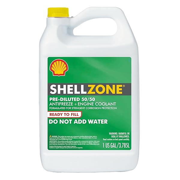 SHELLZONE 50/50 PRE-DILUTED ANTIFREEZE + COOLANT (1 GALLON, SINGLE PACK)