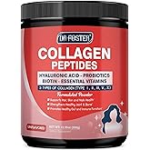 DRFOSTER Multi Collagen Peptides Powder with Probiotics - Type I II III V X Hydrolyzed Collagen Peptides with Multivitamins, Hyaluronic Acid & Biotin - Support Skin Hair Nail Joints & Gut, 35 Servings