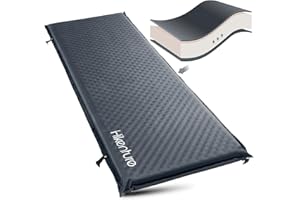 HIKENTURE Self Inflating Sleeping Pad, Extra Thick Camping Mattress with Carrying Bag, 9.5 R-Value Insulated Foam Sleeping Ma