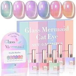 Double Rhythm Cat Eye Gel Nail Polish Set of 6 Same