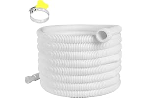 Acyoyava 16.5 Ft Portable Dehumidifier Drain Hose | Universal Replacement Hose Kit with Cuttable Rubber Adapter & Clamp | Flexible 3/4" FHT Leakproof Discharge Hose for Most AC and Dehumidifiers